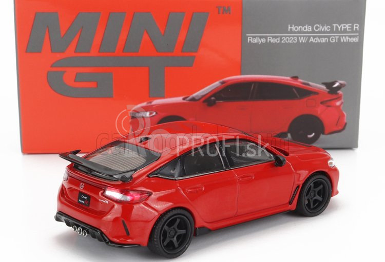 Truescale Honda Civic Type-r 2023 1:64 červená