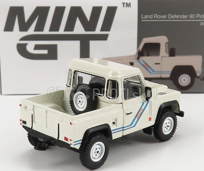 Truescale Land rover Defender 90 Pick-up Open 1983 Lhd 1:64 Biela