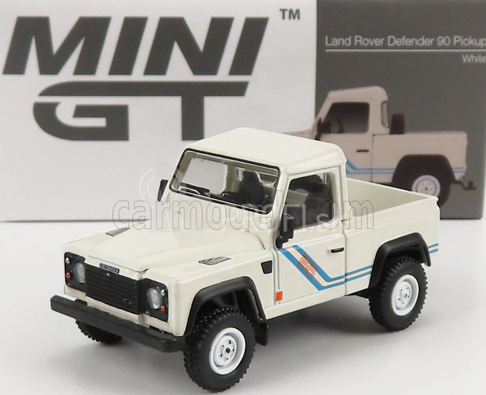 Truescale Land rover Defender 90 Pick-up Open 1983 Lhd 1:64 Biela