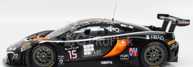 Truescale Mclaren Mp4-12 Gt3 Team Boutsen Ginion Racing N 15 24h Spa 2014 K.a.ojjeh - O.grotz - F.vervisch - G.pantano 1:18 Black