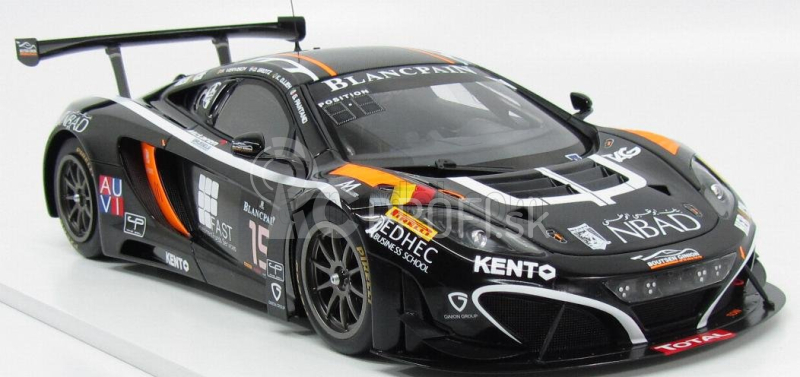 Truescale Mclaren Mp4-12 Gt3 Team Boutsen Ginion Racing N 15 24h Spa 2014 K.a.ojjeh - O.grotz - F.vervisch - G.pantano 1:18 Black