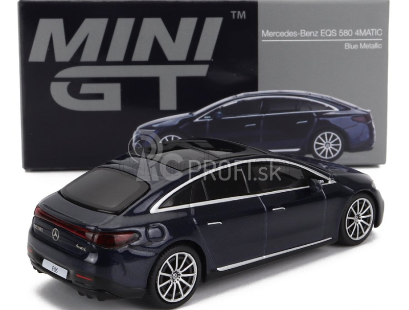 Truescale Mercedes benz Eqs 580 4matic Lhd 2022 1:64 Blue Met