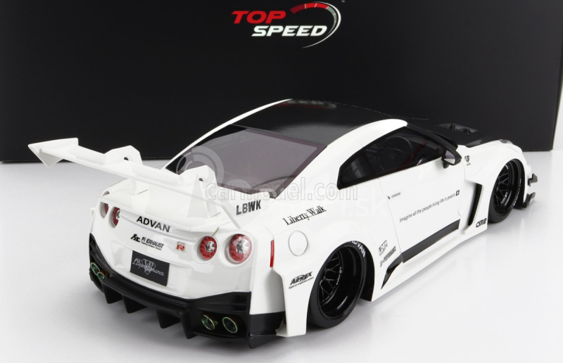 Truescale Nissan 35gt-rr Version-2 Lb-silhouette Works 2020 1:18 Biela čierna