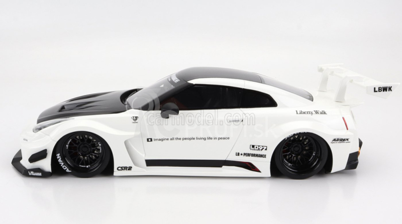 Truescale Nissan 35gt-rr Version-2 Lb-silhouette Works 2020 1:18 Biela čierna