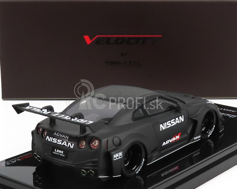 Truescale Nissan Gt-rr (r35) Liberty Walk Advan 2016 1:43 Matt Black