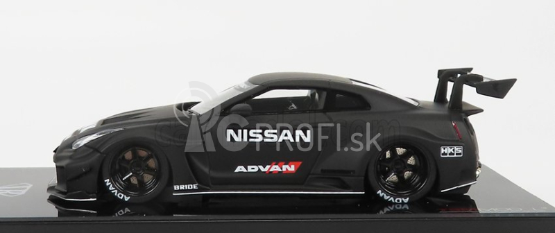 Truescale Nissan Gt-rr (r35) Liberty Walk Advan 2016 1:43 Matt Black