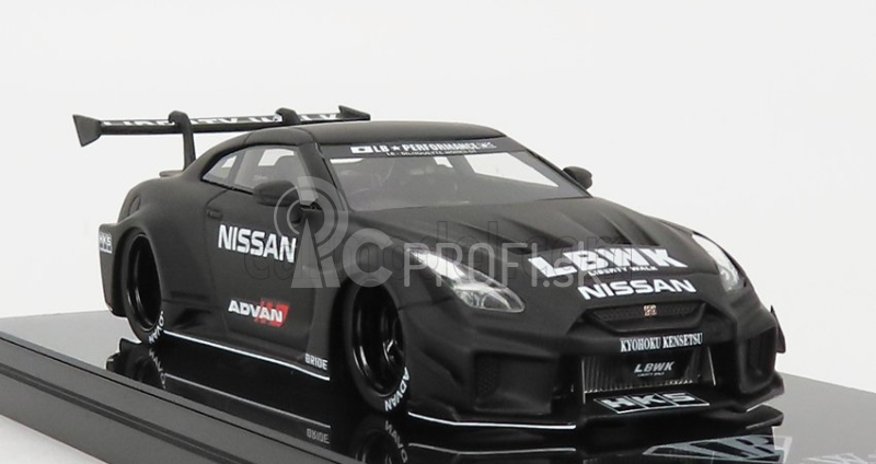 Truescale Nissan Gt-rr (r35) Liberty Walk Advan 2016 1:43 Matt Black