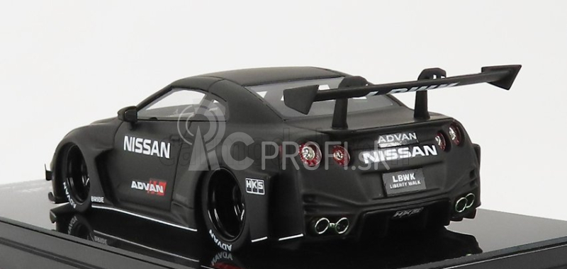 Truescale Nissan Gt-rr (r35) Liberty Walk Advan 2016 1:43 Matt Black