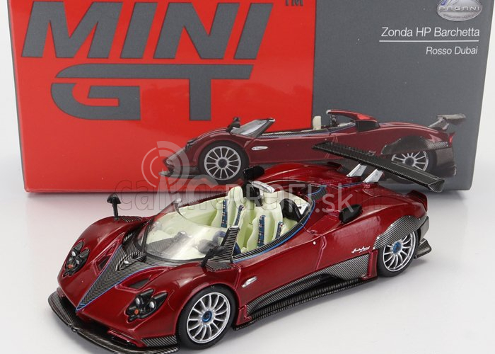 Truescale Pagani Zonda Hp Barchetta Lhd 2018 1:64 červená čierna