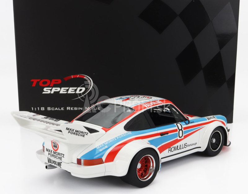 Truescale Porsche 911 934/5 Team Max Moritz Valvoline N 8 1000km Nurburgring 1977 J.barth - E.doren 1:18 Biela červená svetlomodrá