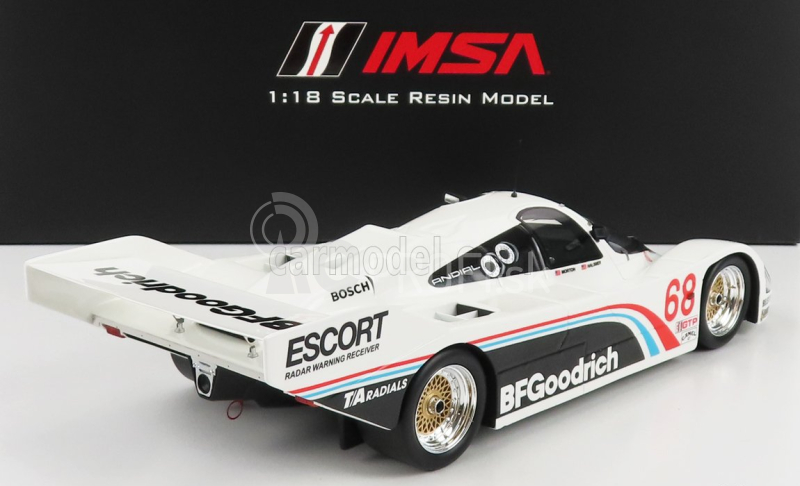 Truescale Porsche 962 Team Bfgoodrich N 68 500 Miles Imsa Road America 1986 D.brassfield - J.mass 1:18 biela čierna