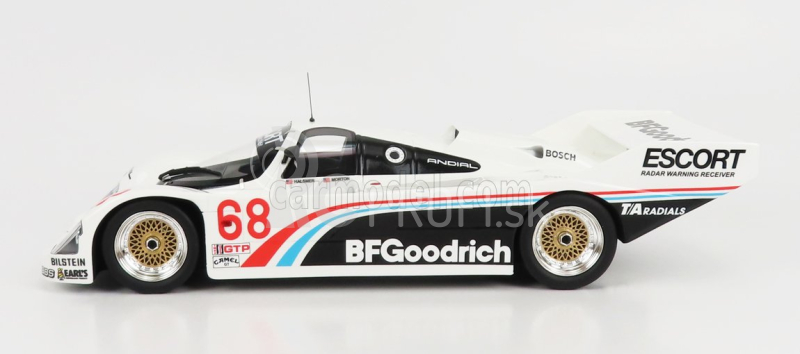 Truescale Porsche 962 Team Bfgoodrich N 68 500 Miles Imsa Road America 1986 D.brassfield - J.mass 1:18 biela čierna