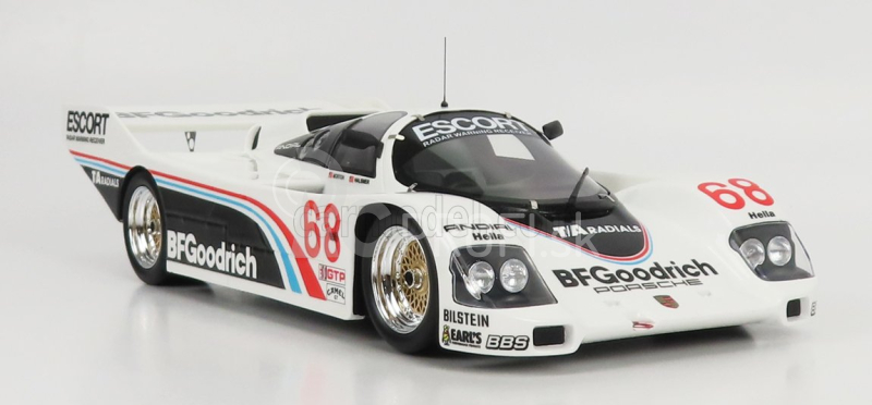 Truescale Porsche 962 Team Bfgoodrich N 68 500 Miles Imsa Road America 1986 D.brassfield - J.mass 1:18 biela čierna