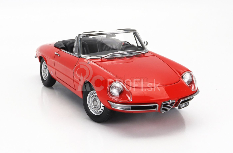 Turistické modely áut Alfa romeo Duetto Spider 1600 Coda Tonda 1966 1:18 Červená