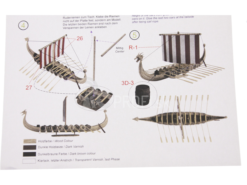 Türkmodel vikingská loď 1:87