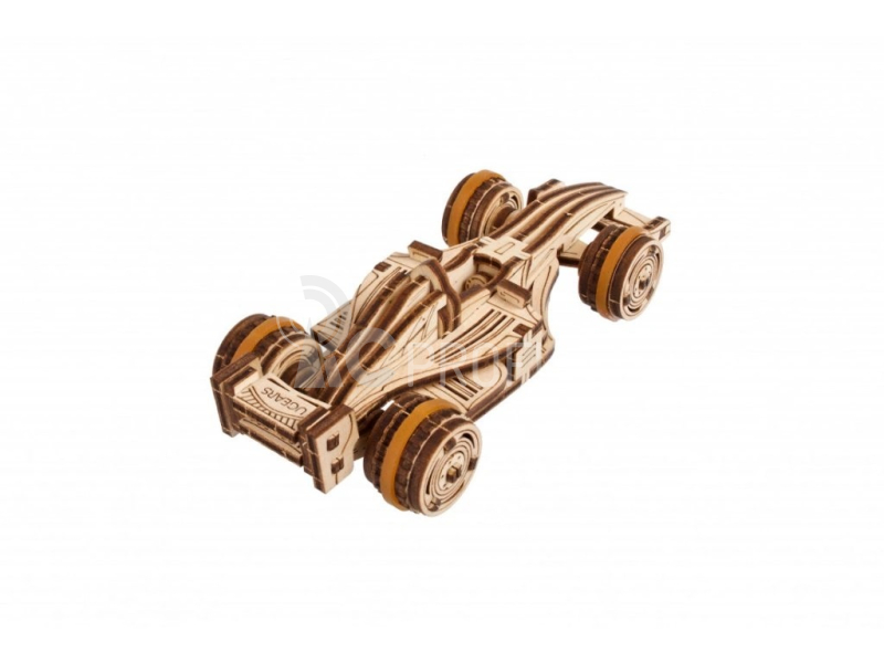 Ugears 3D drevené mechanické puzzle Compact Racer