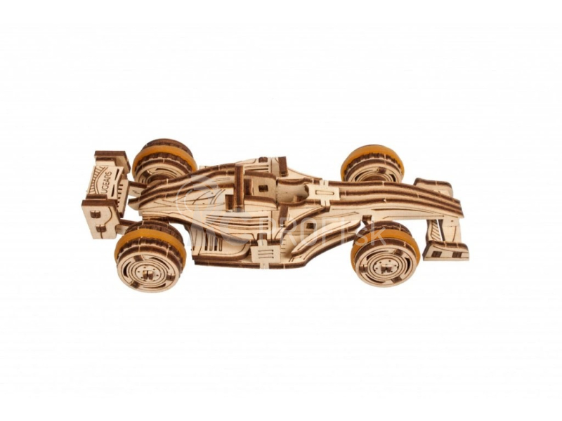 Ugears 3D drevené mechanické puzzle Compact Racer