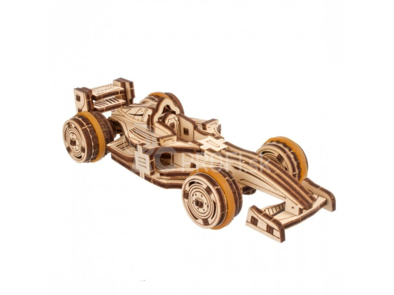 Ugears 3D drevené mechanické puzzle Compact Racer