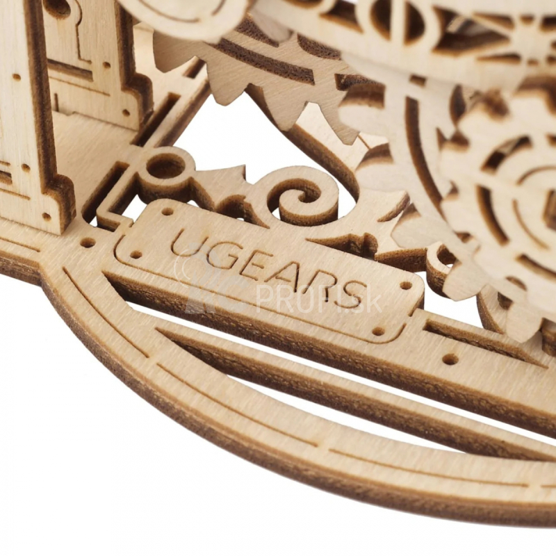 Ugears 3D drevené mechanické puzzle Dekoratívny budík