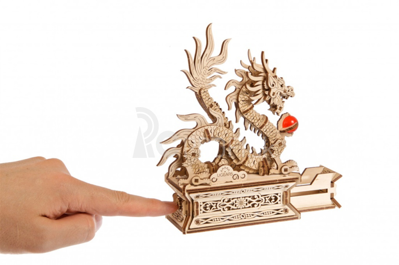 Ugears 3D drevené mechanické puzzle Dragon