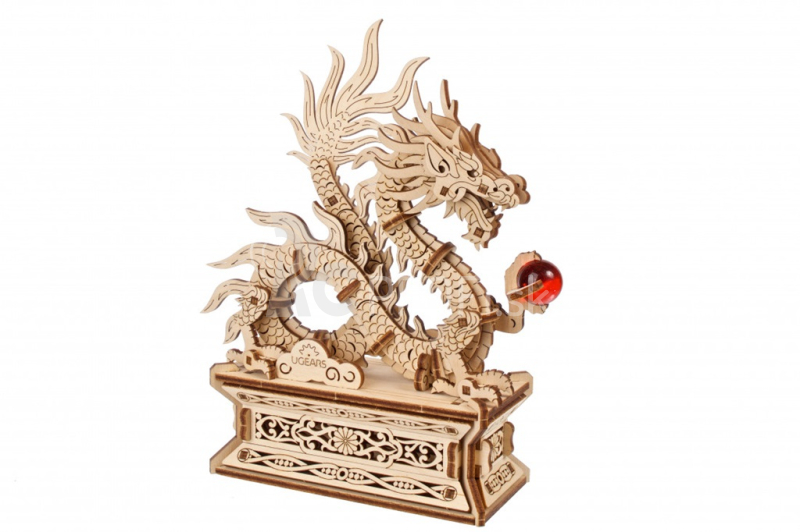 Ugears 3D drevené mechanické puzzle Dragon