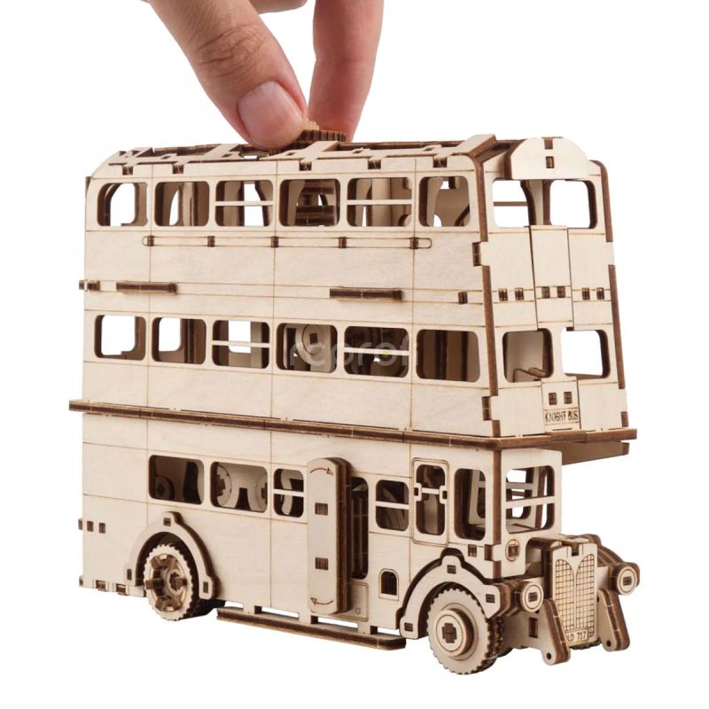 Ugears 3D drevené mechanické puzzle Harry Potter Knight Bus