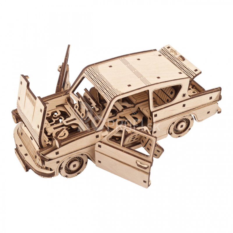 Ugears 3D drevené mechanické puzzle Harry Potter Lietajúci Ford Anglia