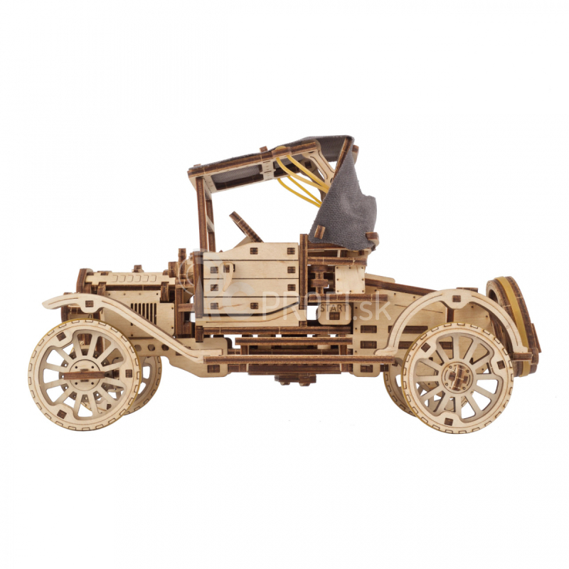 Ugears 3D drevené mechanické puzzle Historické auto UGR-T