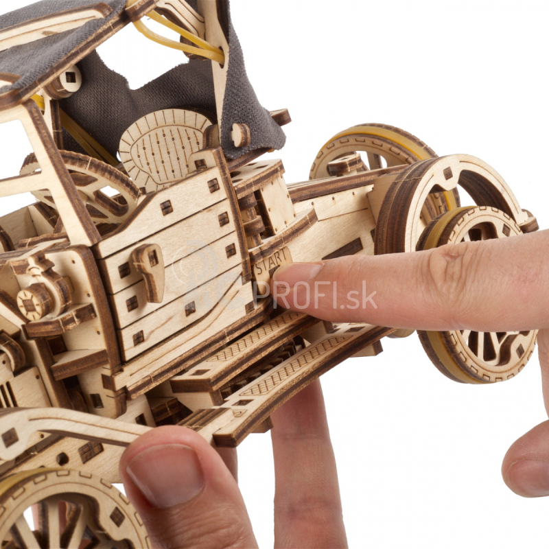 Ugears 3D drevené mechanické puzzle Historické auto UGR-T