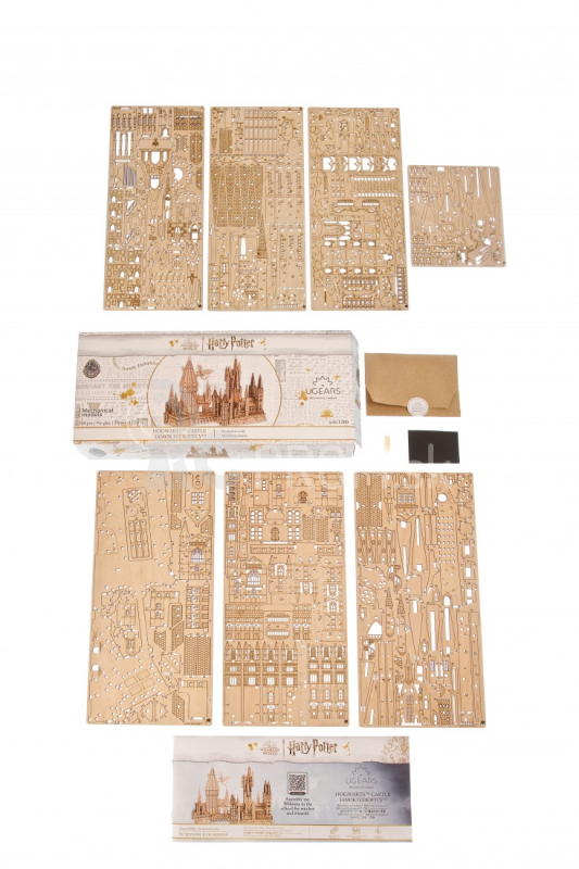 Ugears 3D drevené mechanické puzzle Hogwarts Castle, Harry Potter