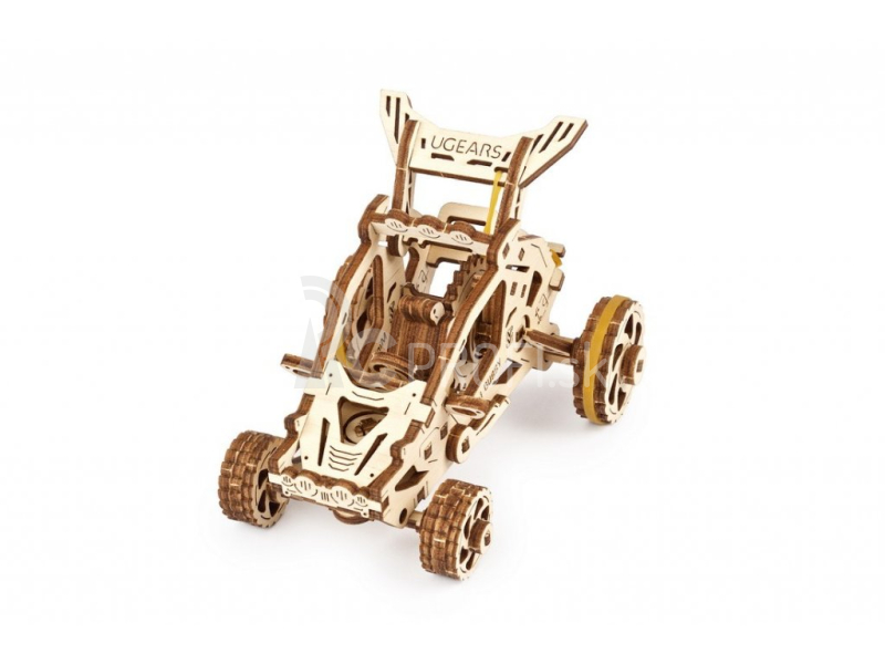 Ugears 3D drevené mechanické puzzle Mini Buggy