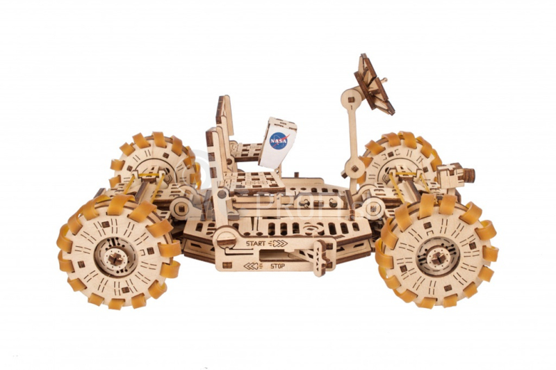 Ugears 3D drevené mechanické puzzle NASA, Lunárny rover