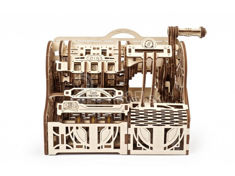 Ugears 3D drevené mechanické puzzle Pokladňa