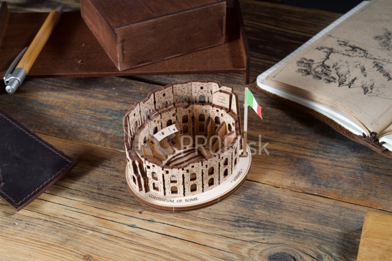 Ugears 3D drevené mechanické puzzle Rímske koloseum