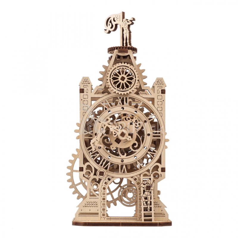 Ugears 3D drevené mechanické puzzle s vežovými hodinami