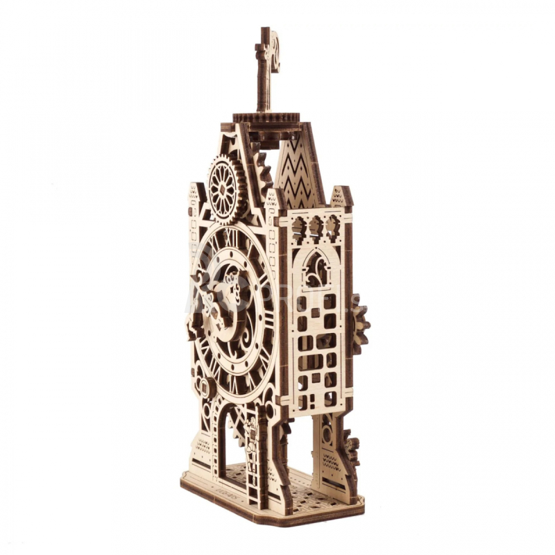 Ugears 3D drevené mechanické puzzle s vežovými hodinami