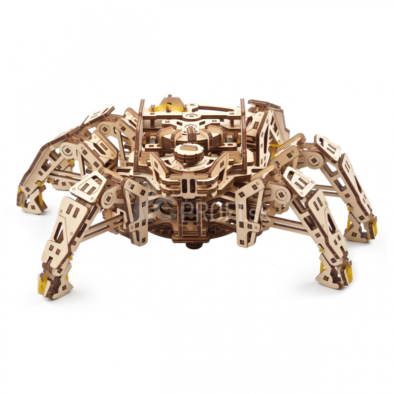 Ugears 3D drevené mechanické puzzle Šesťnohý prieskumník (hexapod)