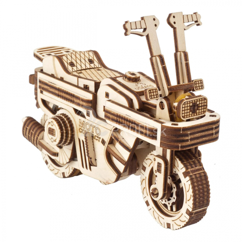 Ugears 3D drevené mechanické puzzle skladacie kolobežky