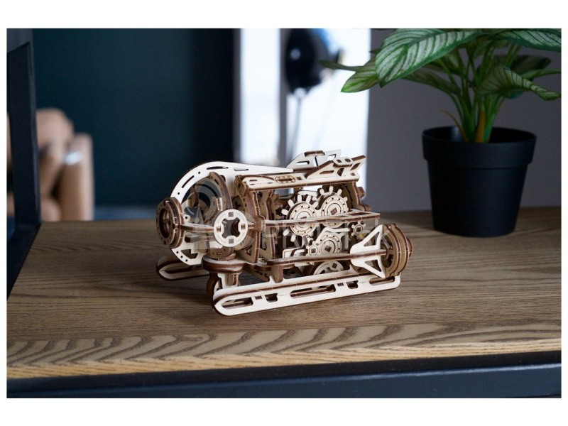 Ugears 3D drevené mechanické puzzle Steampunk ponorka