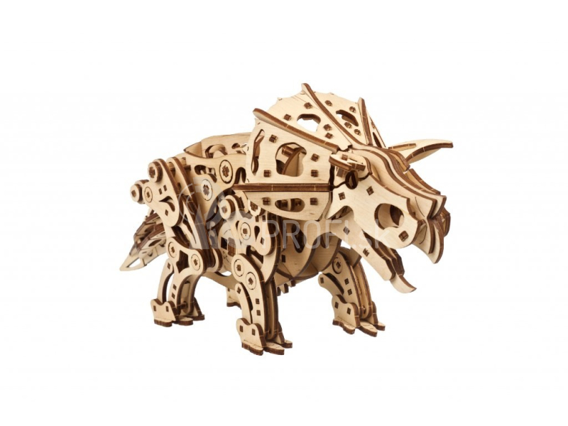 Ugears 3D drevené mechanické puzzle Triceratops