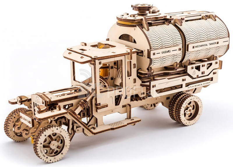 Ugears 3D drevené mechanické puzzle UGM-11 Nákladné auto s cisternou