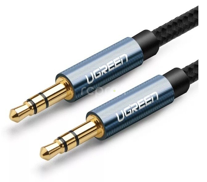 UGREEN stereo audio kábel 3,5 mm jack 1 m, modrý