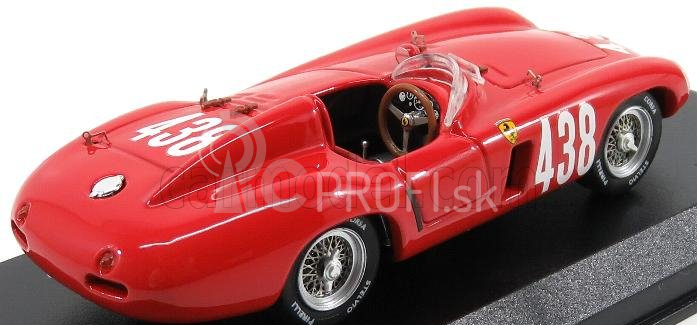 Umelecký model Ferrari 118lm Spider Ch. 0484 N 438 Víťaz Giro Di Sicilia 1955 P.taruffi 1:43 Červená