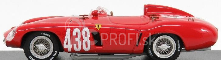 Umelecký model Ferrari 118lm Spider Ch. 0484 N 438 Víťaz Giro Di Sicilia 1955 P.taruffi 1:43 Červená