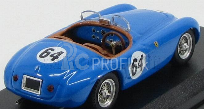 Umelecký model Ferrari 166mm Barchetta 2.0l V12 Spider Team Rene Bouchard N 64 24h Le Mans 1951 Robert Bouchard - Lucien Farnaud 1:43 Blue