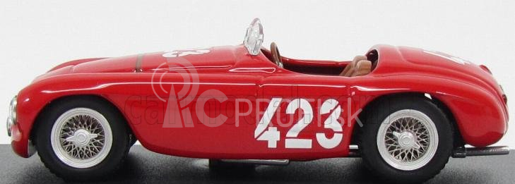 Umelecký model Ferrari 166mm Barchetta Spider Ch.0034 N 423 Winner Giro Di Sicilia 1952 Marzotto - Marini 1:43 Red