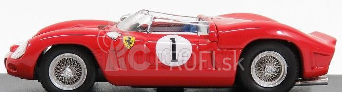 Umelecký model Ferrari 246 Sp N 1 2nd 3h Daytona 1962 Hill - Rodriguez 1:43 Red