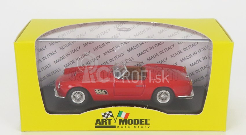 Umelecký model Ferrari 250 Lwb California Short Nose Spider Open 1958 1:43 Red