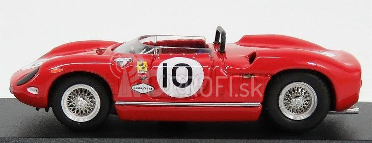 Umelecký model Ferrari 250p Nassau Ch.0810 N 10 2nd Governor's Trophy 1963 Pedro Rodriguez 1:43 Red