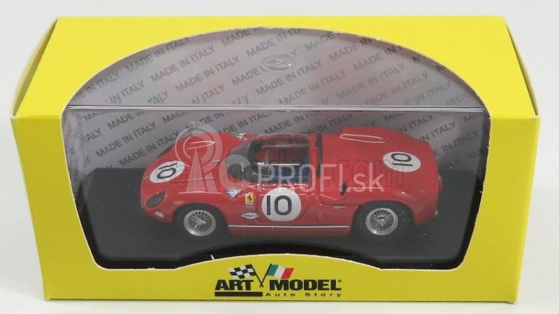 Umelecký model Ferrari 250p Nassau Ch.0810 N 10 2nd Governor's Trophy 1963 Pedro Rodriguez 1:43 Red